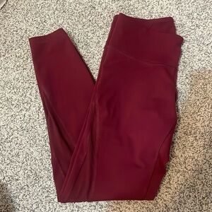 Old navy active leggings dark red